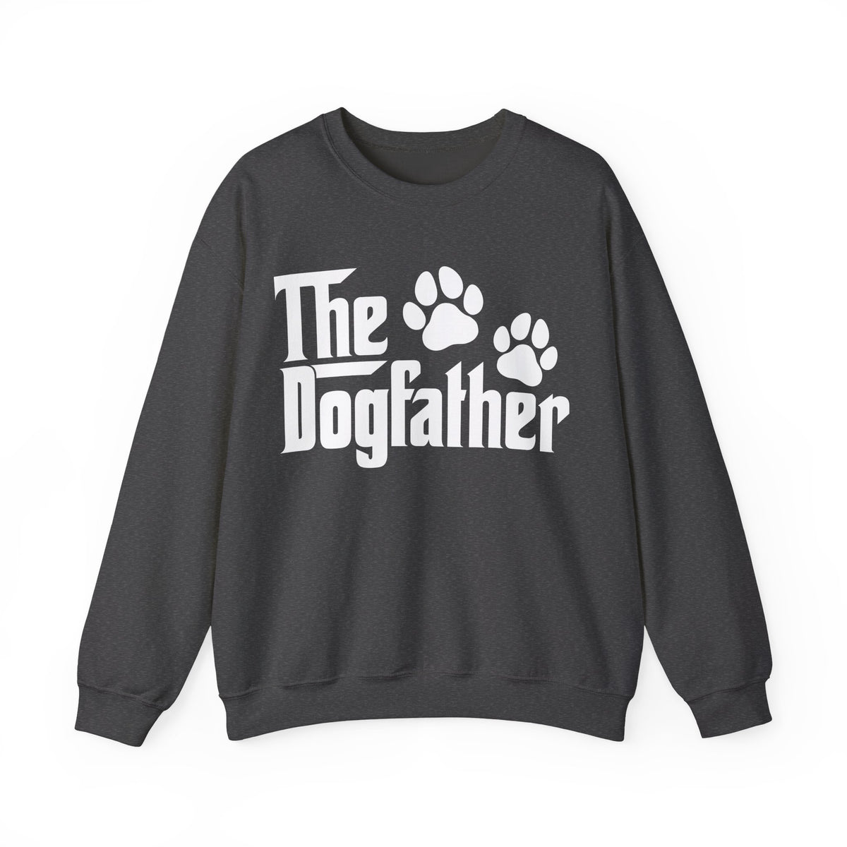 The DogFather – Gildan Heavy Blend | Trendy Men's Soft Sweatshirt. Direct to Garment. Printed & Shipped in the USA. Unisex Sizes.