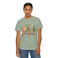 Merry ChrisTmas - Christian Faith - Comfort Colors | Trendy Women's T-Shirt. Direct to Garment. Printed & Shipped in the USA. Unisex Sizes.