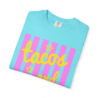 Tacos and Margs - Comfort Colors | Trendy Women's T-Shirt. Direct to Garment. Printed & Shipped in the USA. Unisex Sizes.