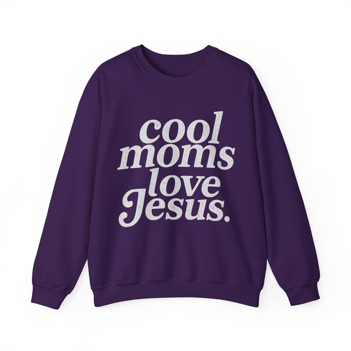 Cool Moms Love Jesus, Vintage – Gildan Heavy Blend | Trendy Women’s Soft Sweatshirt. Direct to Garment. Printed & Shipped in the USA. Unisex Sizes.