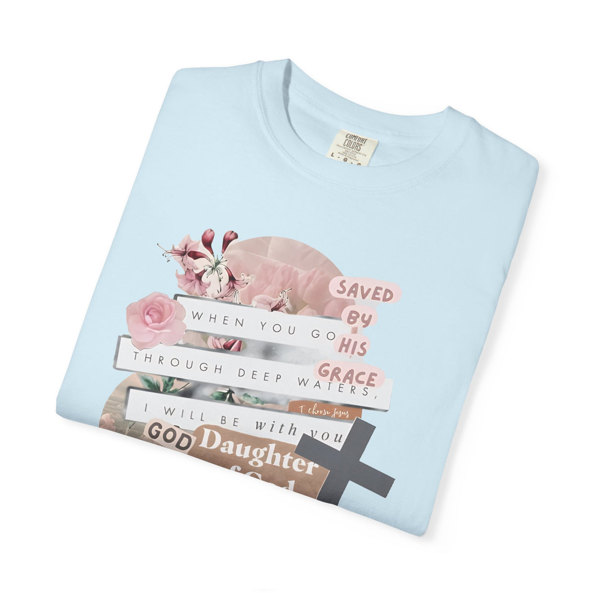 Christian Scrapbook - Comfort Colors | Trendy Women's T-Shirt. Direct to Garment. Printed & Shipped in the USA. Unisex Sizes.