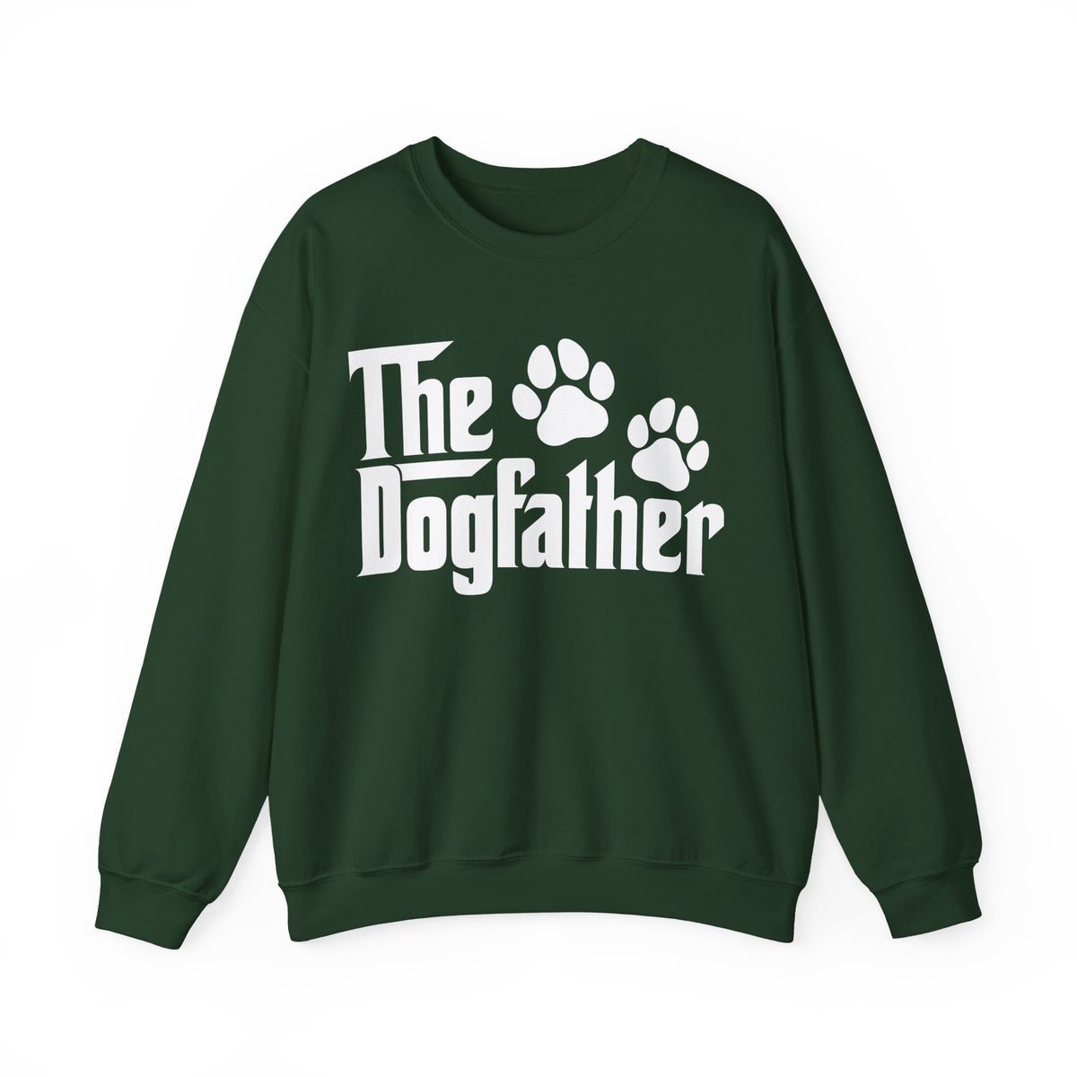 The DogFather – Gildan Heavy Blend | Trendy Men's Soft Sweatshirt. Direct to Garment. Printed & Shipped in the USA. Unisex Sizes.
