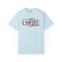 Coffee Lover - Comfort Colors | Trendy Women's T-Shirt. Direct to Garment. Printed & Shipped in the USA. Unisex Sizes.