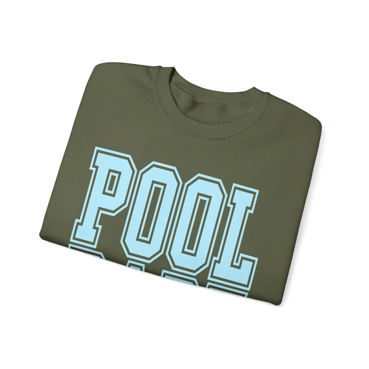 Pool Babe – Gildan Heavy Blend | Trendy Women’s Soft Sweatshirt. Direct to Garment. Printed & Shipped in the USA. Unisex Sizes.