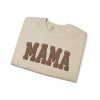 Mama, Faux Knit – Gildan Heavy Blend | Trendy Women’s Soft Sweatshirt. Direct to Garment. Printed & Shipped in the USA. Unisex Sizes.