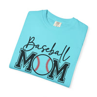 Baseball Mom - Comfort Colors | Trendy Women's T-Shirt. Direct to Garment. Printed & Shipped in the USA. Unisex Sizes.