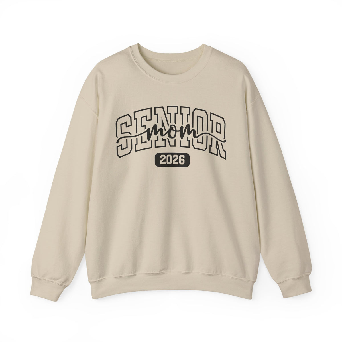 Senior Mom 2026 – Gildan Heavy Blend | Trendy Women’s Soft Sweatshirt. Direct to Garment. Printed & Shipped in the USA. Unisex Sizes.