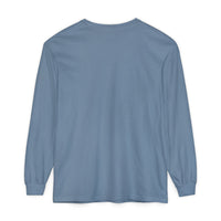 Weekends, Coffee & Books - Comfort Colors | Trendy Women's and Men's Long Sleeve T-Shirt. Direct to Garment. Printed & Shipped in the USA. Unisex Sizes.