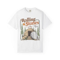 Rolling Stones "Since AD 33" Easter Empty Tomb Christian - Comfort Colors | Trendy Men's and Women's T-Shirt. Direct to Garment. Printed & Shipped in the USA. Unisex Sizes.