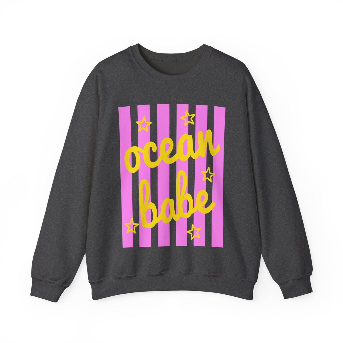 Ocean Babe – Gildan Heavy Blend | Trendy Women’s Soft Sweatshirt. Direct to Garment. Printed & Shipped in the USA. Unisex Sizes.