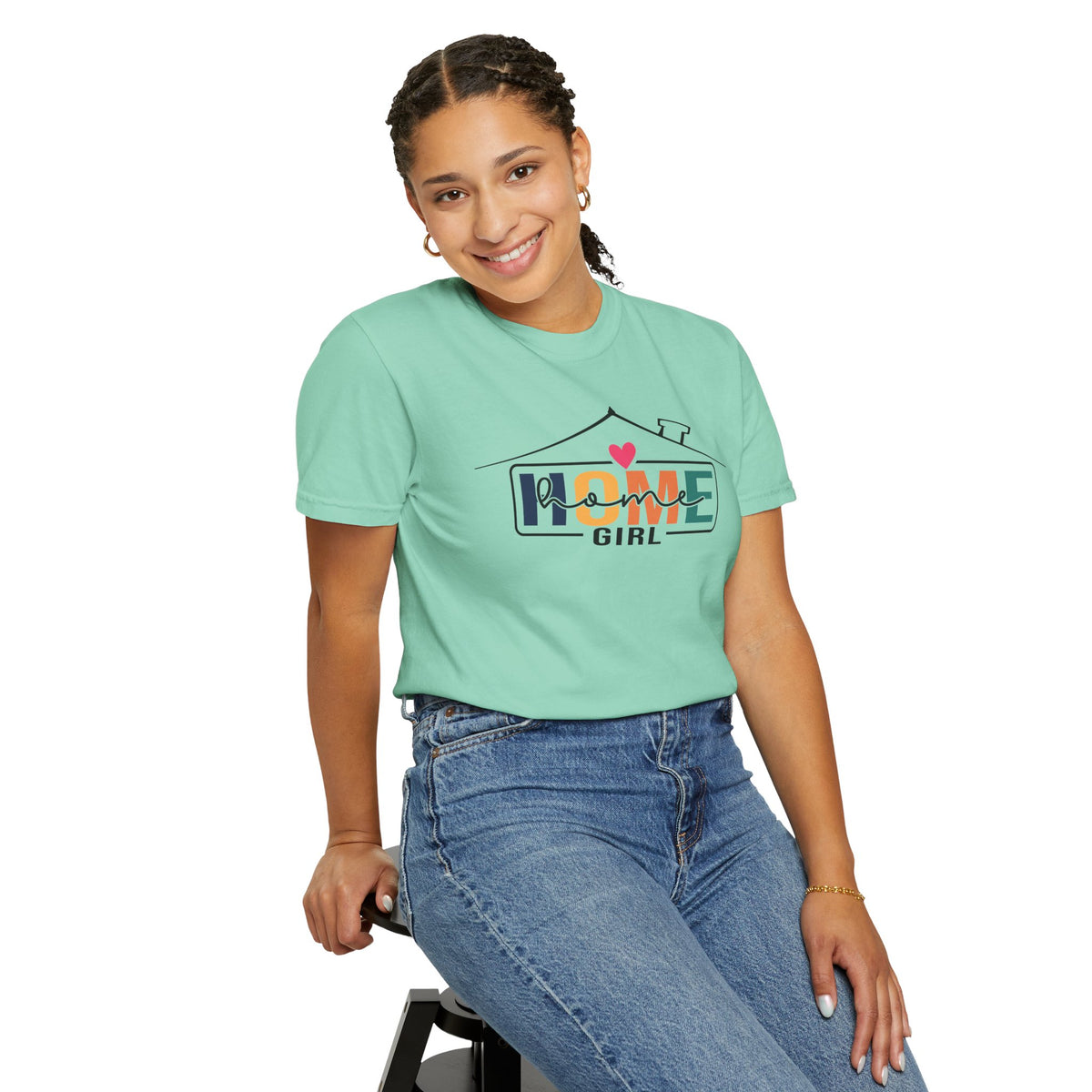 Home Girl - Real Estate Life - Comfort Colors | Trendy Women's T-Shirt. Direct to Garment. Printed & Shipped in the USA. Unisex Sizes.