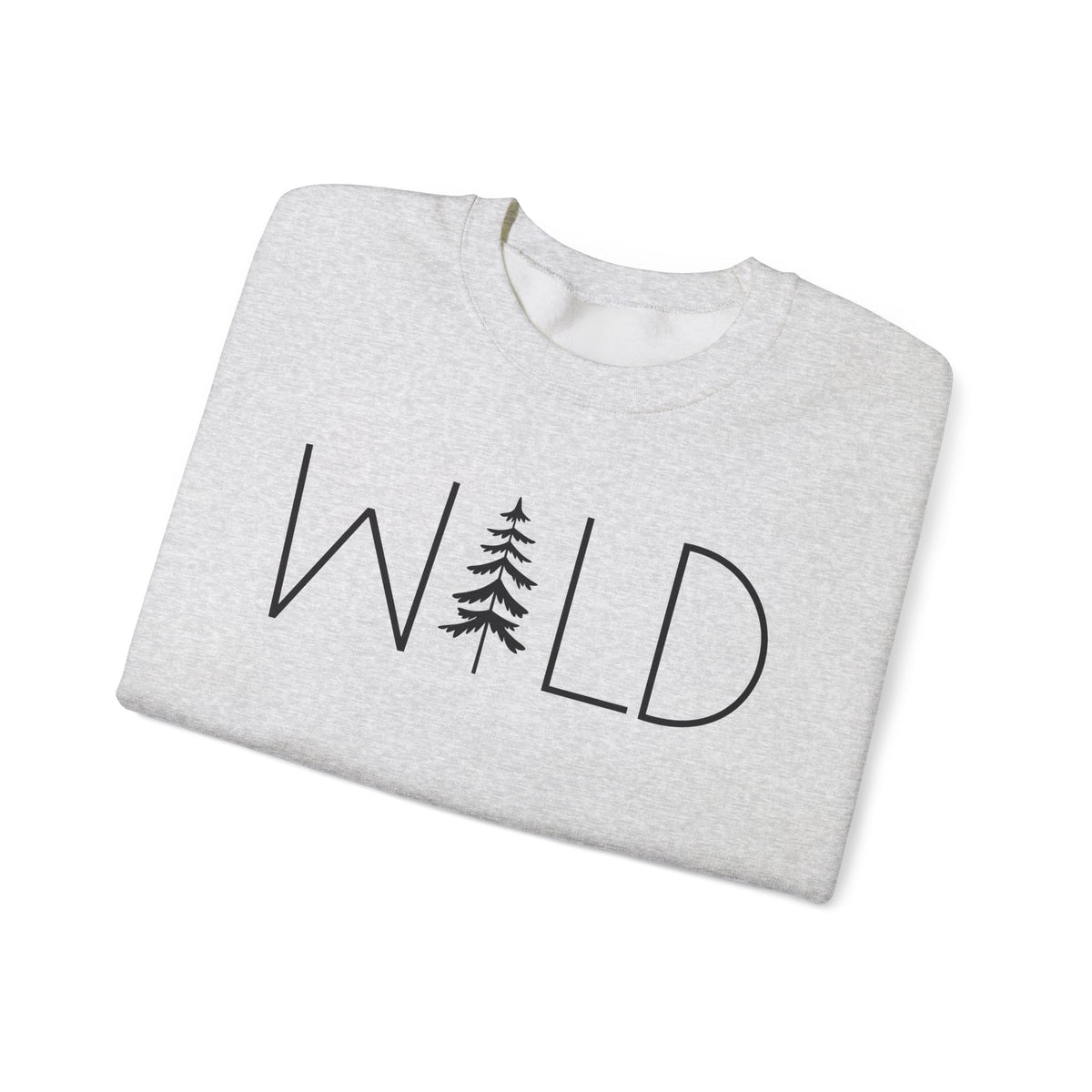 Wild Graphic, Nature, Pine Tree, Adventure – Gildan Heavy Blend | Trendy Women’s and Men's Soft Sweatshirt. Direct to Garment. Printed & Shipped in the USA. Unisex Sizes.