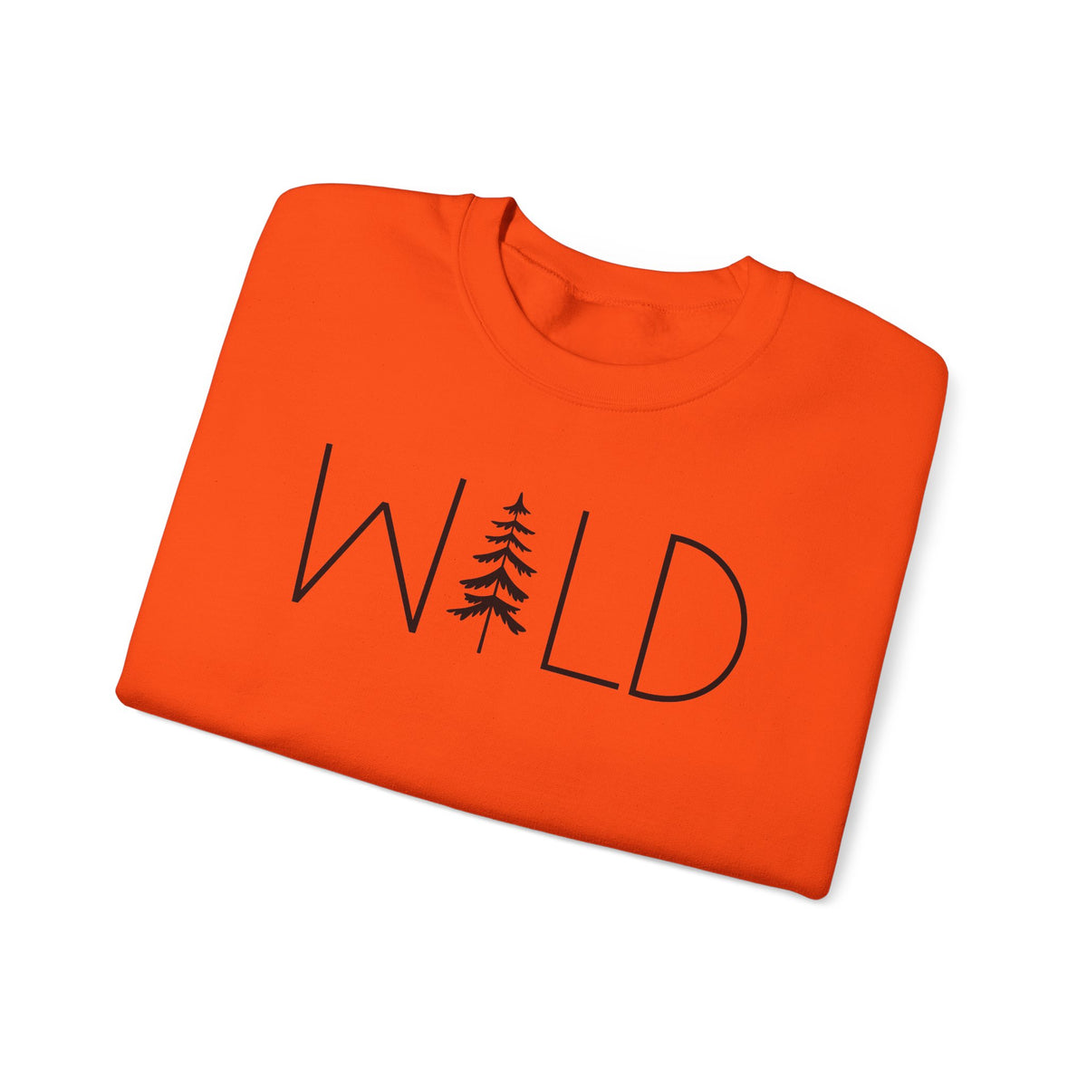 Wild Graphic, Nature, Pine Tree, Adventure – Gildan Heavy Blend | Trendy Women’s and Men's Soft Sweatshirt. Direct to Garment. Printed & Shipped in the USA. Unisex Sizes.