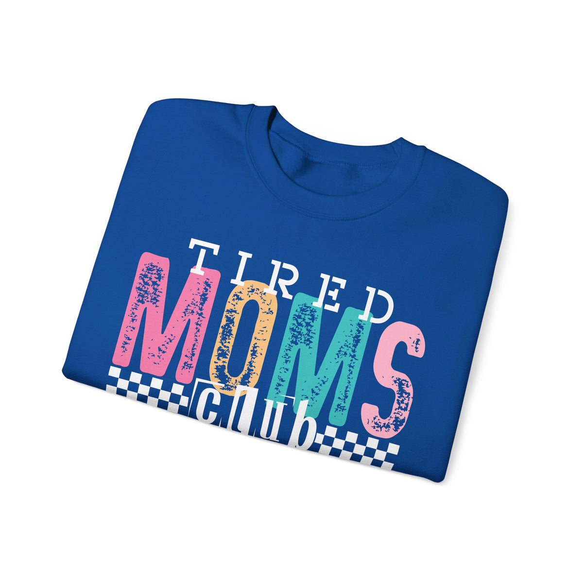 Tired Moms Club Pastel – Gildan Heavy Blend | Trendy Women’s Soft Sweatshirt. Direct to Garment. Printed & Shipped in the USA. Unisex Sizes.