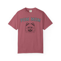 Pom Mom, Varsity - Comfort Colors | Trendy Women's T-Shirt. Direct to Garment. Printed & Shipped in the USA. Unisex Sizes.