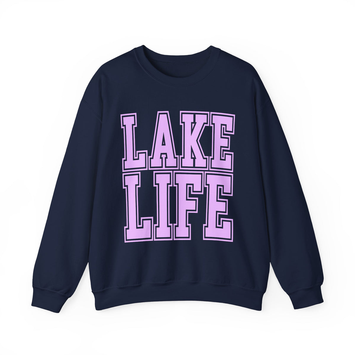 Lake Life – Gildan Heavy Blend | Trendy Men's & Women’s Soft Sweatshirt. Direct to Garment. Printed & Shipped in the USA. Unisex Sizes.
