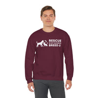 Rescue Is My Favorite Breed *This Shirt Saves Lives* – Gildan Heavy Blend | Trendy Men's and Women’s Soft Sweatshirt. Direct to Garment. Printed & Shipped in the USA. Unisex Sizes.