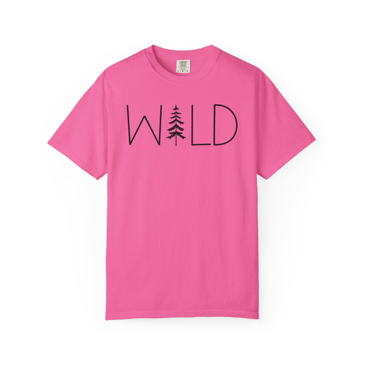 Wild Graphic, Nature, Pine Tree, Adventure - Comfort Colors | Trendy Men's and Women's T-Shirt. Direct to Garment. Printed & Shipped in the USA. Unisex Sizes.