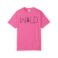 Wild Graphic, Nature, Pine Tree, Adventure - Comfort Colors | Trendy Men's and Women's T-Shirt. Direct to Garment. Printed & Shipped in the USA. Unisex Sizes.