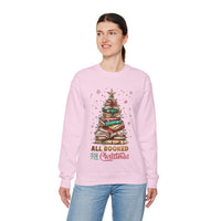 All Booked For Christmas – Gildan Heavy Blend | Trendy Women’s Soft Sweatshirt. Direct to Garment. Printed & Shipped in the USA. Unisex Sizes.