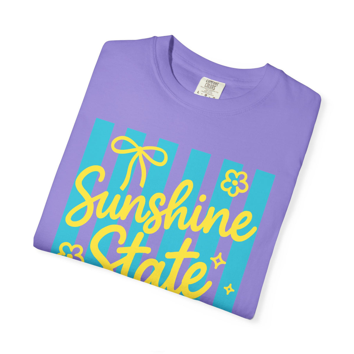 Sunshine State of Mind - Comfort Colors | Trendy Women's T-Shirt. Direct to Garment. Printed & Shipped in the USA. Unisex Sizes.