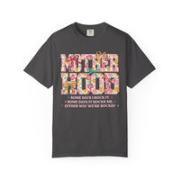 Motherhood - Comfort Colors | Trendy Women's T-Shirt. Direct to Garment. Printed & Shipped in the USA. Unisex Sizes.