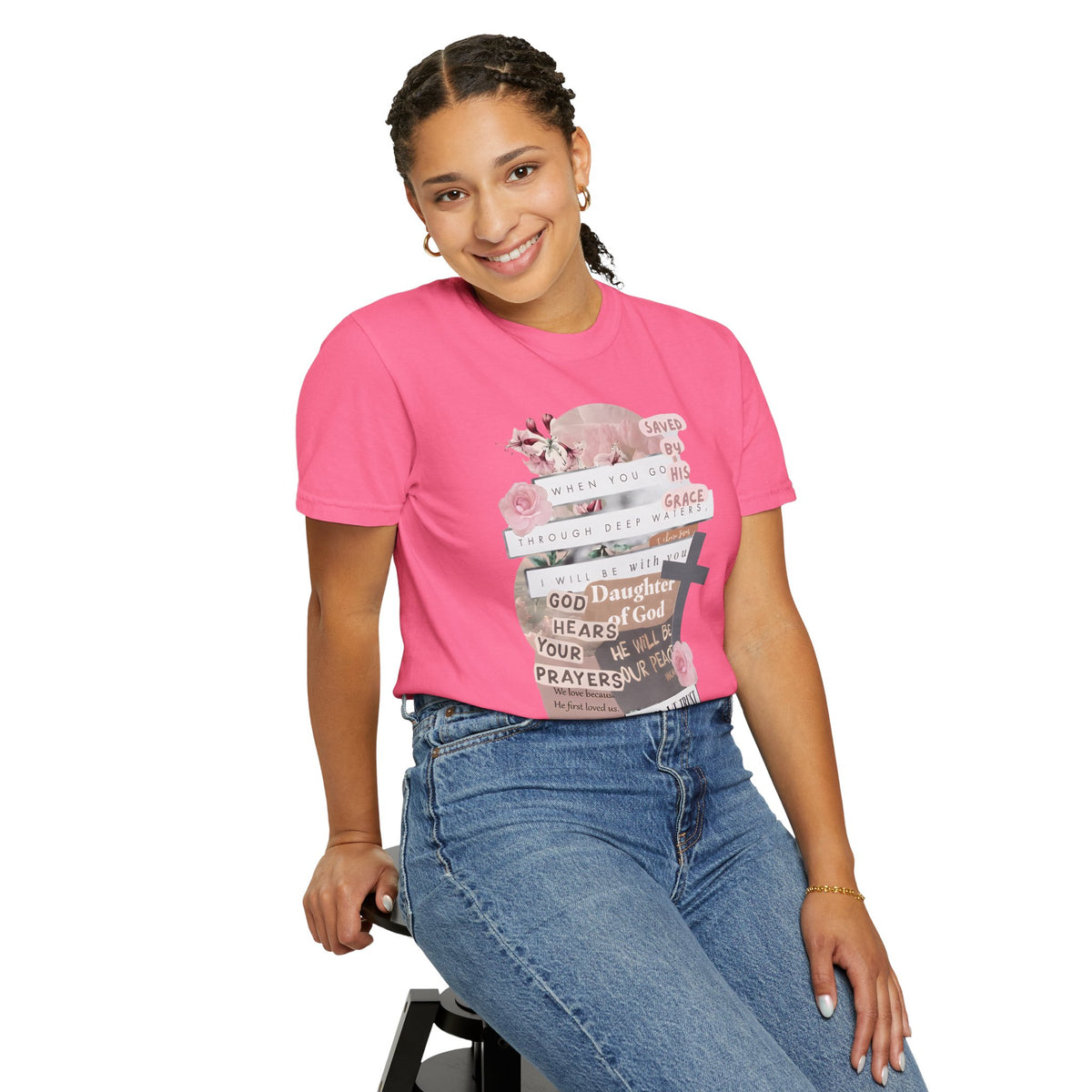 Christian Scrapbook - Comfort Colors | Trendy Women's T-Shirt. Direct to Garment. Printed & Shipped in the USA. Unisex Sizes.
