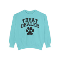 Treat Dealer, Dog Lover - Comfort Colors | Trendy Women's and Men's Sweatshirt. Direct to Garment. Printed & Shipped in the USA. Unisex Sizes.
