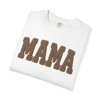 Mama, Faux Knit - Comfort Colors | Trendy Women's T-Shirt. Direct to Garment. Printed & Shipped in the USA. Unisex Sizes.
