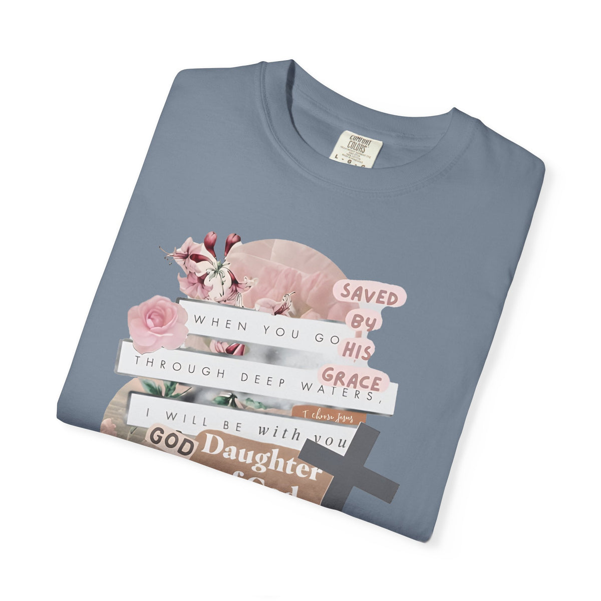 Christian Scrapbook - Comfort Colors | Trendy Women's T-Shirt. Direct to Garment. Printed & Shipped in the USA. Unisex Sizes.