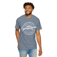 Best Grandpa, Approved by the Grandkids - Comfort Colors | Trendy Men's T-Shirt. Direct to Garment. Printed & Shipped in the USA. Unisex Sizes.