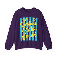 Sunshine State of Mind – Gildan Heavy Blend | Trendy Women’s Soft Sweatshirt. Direct to Garment. Printed & Shipped in the USA. Unisex Sizes.