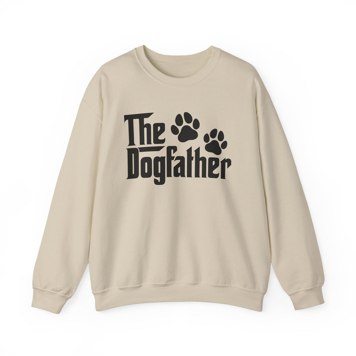The DogFather – Gildan Heavy Blend | Trendy Men's Soft Sweatshirt. Direct to Garment. Printed & Shipped in the USA. Unisex Sizes.