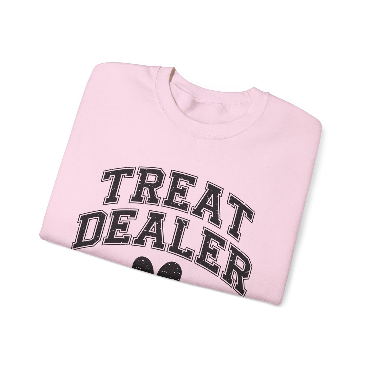Treat Dealer, Dog Lover – Gildan Heavy Blend | Trendy Men's and Women’s Soft Sweatshirt. Direct to Garment. Printed & Shipped in the USA. Unisex Sizes.