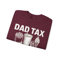 Dad Tax, If I'm Buyin I'm Tryin – Gildan Heavy Blend | Trendy Men's Soft Sweatshirt. Direct to Garment. Printed & Shipped in the USA. Unisex Sizes.