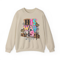 His Way Is Better, Patchwork – Gildan Heavy Blend | Trendy Women’s Soft Sweatshirt. Direct to Garment. Printed & Shipped in the USA. Unisex Sizes.