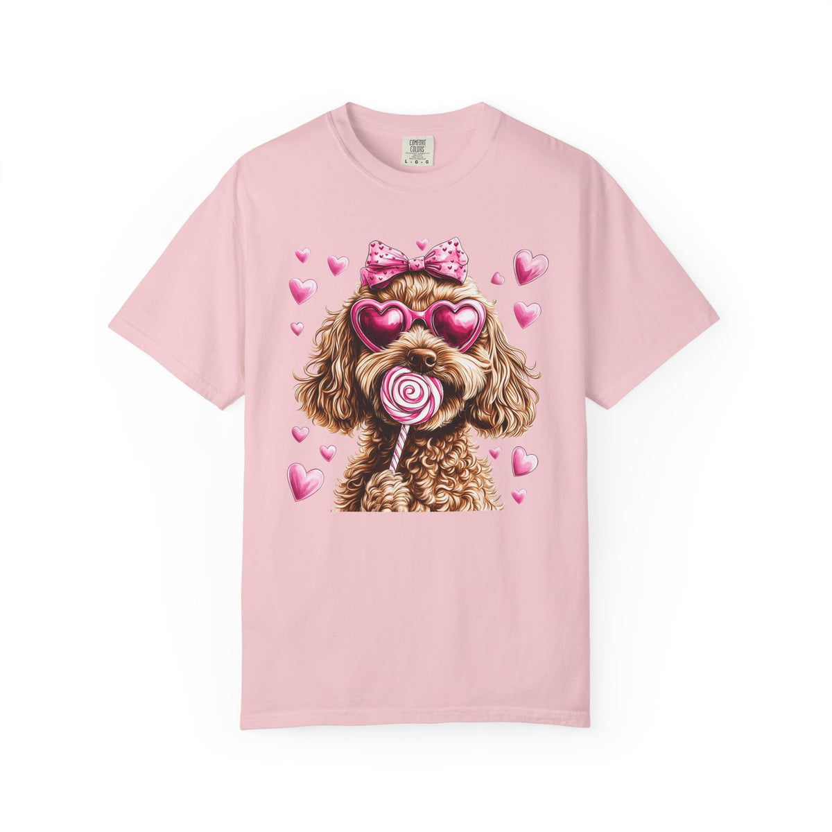 Goldendoodle Love - Comfort Colors | Trendy Women's T-Shirt. Direct to Garment. Printed & Shipped in the USA. Unisex Sizes.