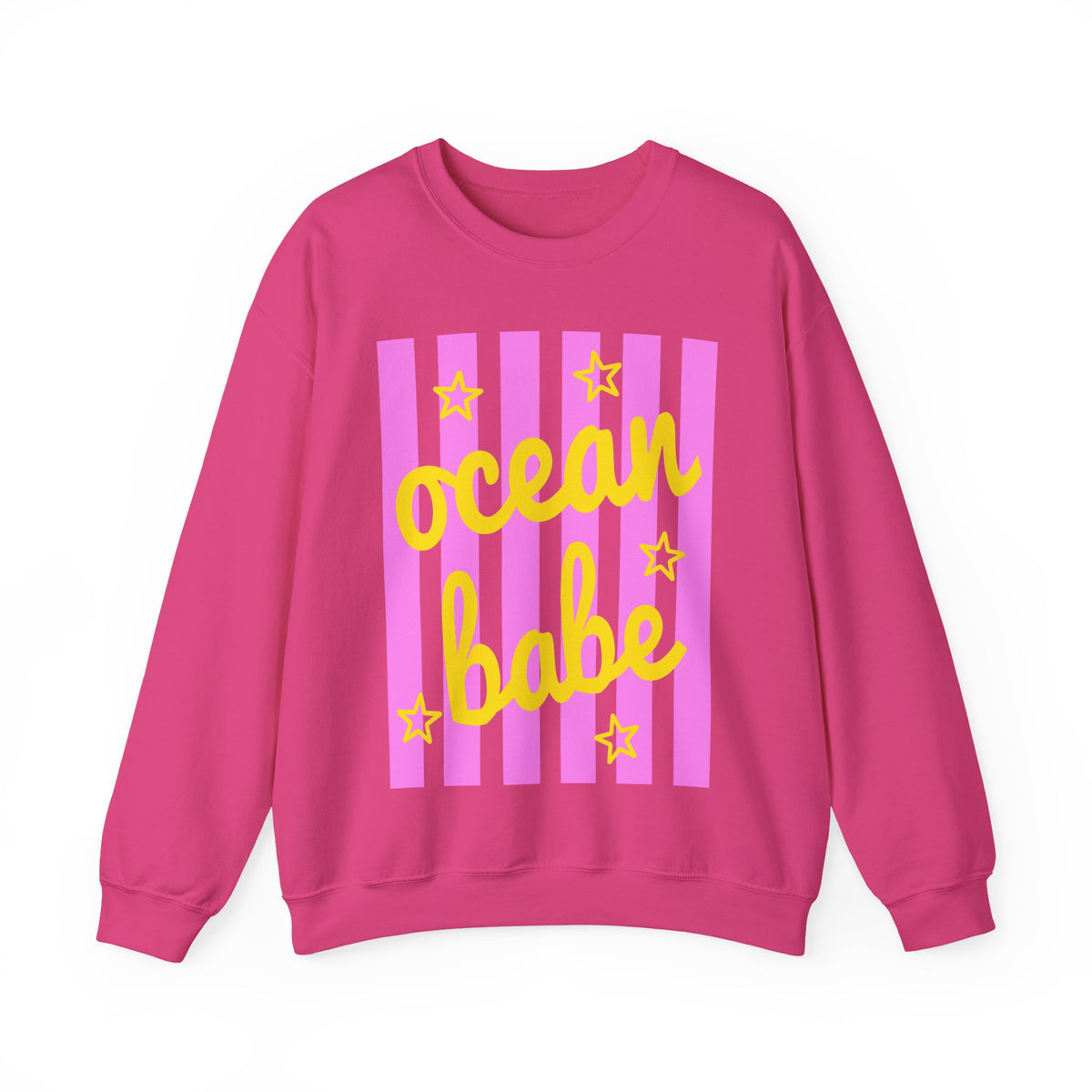 Ocean Babe – Gildan Heavy Blend | Trendy Women’s Soft Sweatshirt. Direct to Garment. Printed & Shipped in the USA. Unisex Sizes.