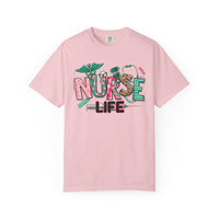 Nurse Life Cute Preppy Healthcare - Comfort Colors | Trendy Women's T-Shirt. Direct to Garment. Printed & Shipped in the USA. Unisex Sizes.