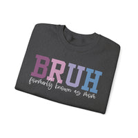 BRUH Formerly Known As Mom – Gildan Heavy Blend | Trendy Women’s Soft Sweatshirt. Direct to Garment. Printed & Shipped in the USA. Unisex Sizes.