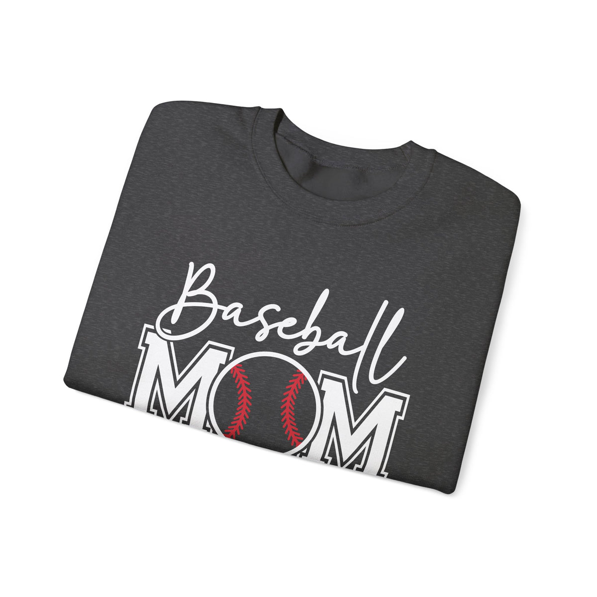 Baseball Mom – Gildan Heavy Blend | Trendy Women’s Soft Sweatshirt. Direct to Garment. Printed & Shipped in the USA. Unisex Sizes.