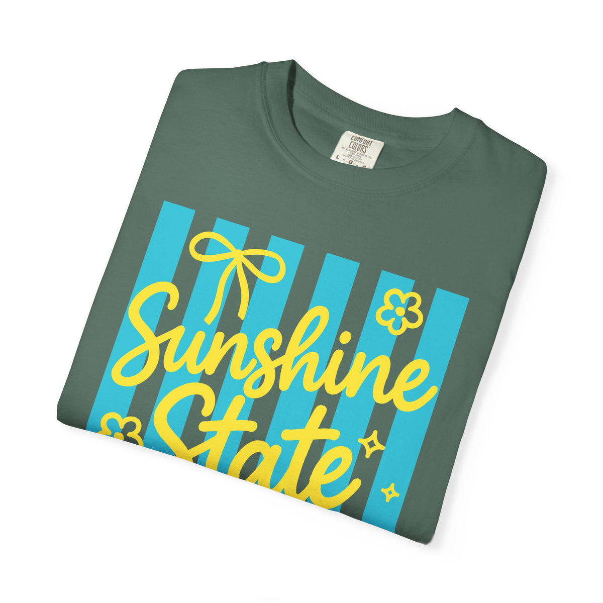 Sunshine State of Mind - Comfort Colors | Trendy Women's T-Shirt. Direct to Garment. Printed & Shipped in the USA. Unisex Sizes.