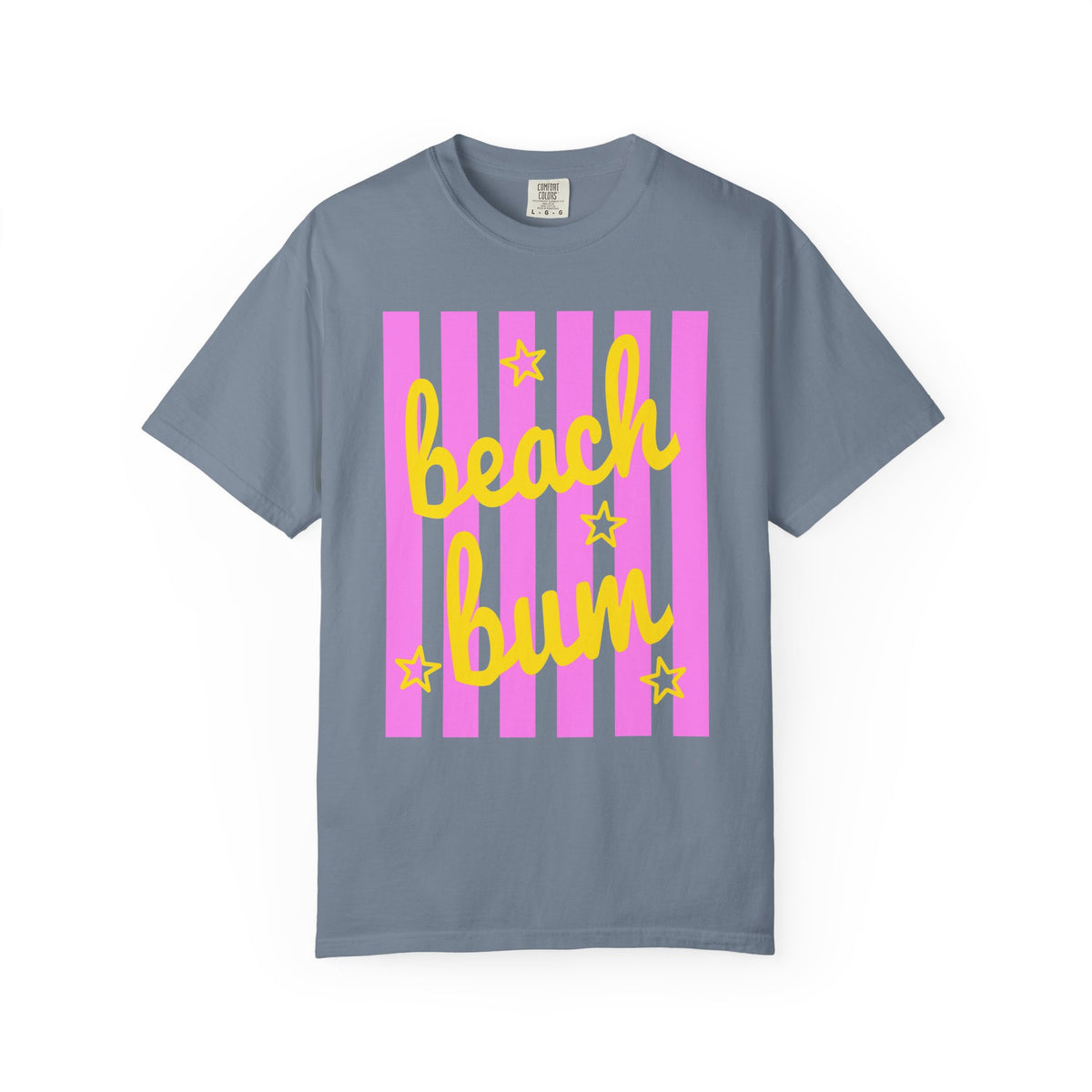 Beach Bum - Comfort Colors | Trendy Men's & Women's T-Shirt. Direct to Garment. Printed & Shipped in the USA. Unisex Sizes.
