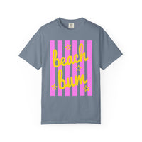Beach Bum - Comfort Colors | Trendy Men's & Women's T-Shirt. Direct to Garment. Printed & Shipped in the USA. Unisex Sizes.