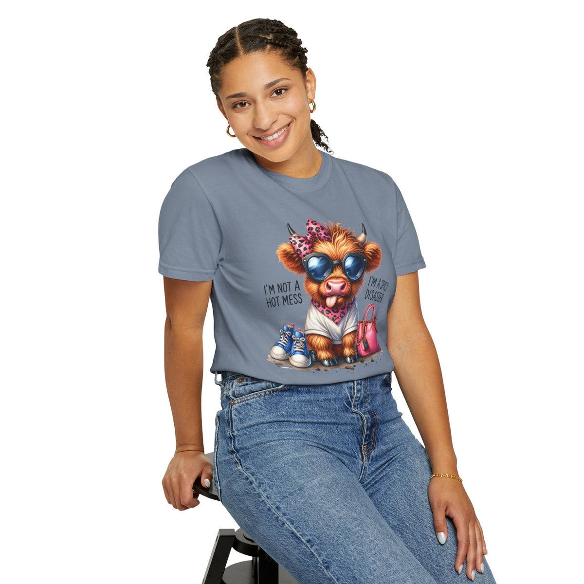 I'm Not a Hot Mess, I'm a Spicy Disaster - Comfort Colors | Trendy Women's T-Shirt. Direct to Garment. Printed & Shipped in the USA. Unisex Sizes.