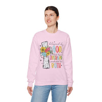 Blessed By God, Spoiled By My Husband, Protected By Both – Gildan Heavy Blend | Trendy Women’s Soft Sweatshirt. Direct to Garment. Printed & Shipped in the USA. Unisex Sizes.