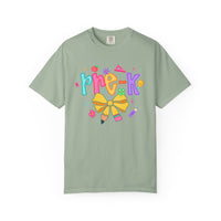 Coquette Pre-K Pencil Bow - Comfort Colors | Trendy Women's T-Shirt. Direct to Garment. Printed & Shipped in the USA. Unisex Sizes.