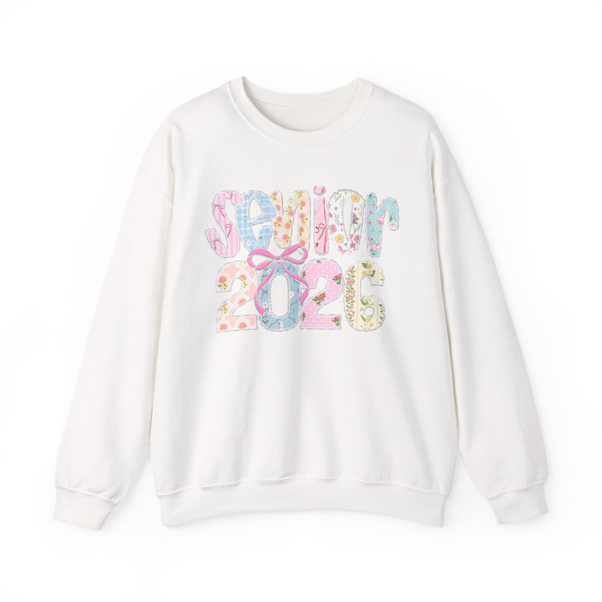 Class of 2026 Senior - Pink Coquette Bow – Gildan Heavy Blend | Trendy Women’s Soft Sweatshirt. Direct to Garment. Printed & Shipped in the USA. Unisex Sizes.