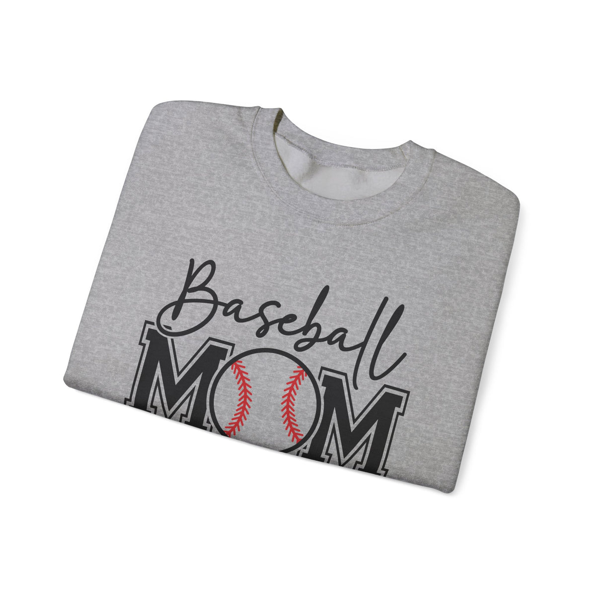 Baseball Mom – Gildan Heavy Blend | Trendy Women’s Soft Sweatshirt. Direct to Garment. Printed & Shipped in the USA. Unisex Sizes.