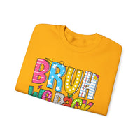 Bruh We Back - Gift For Teachers – Gildan Heavy Blend | Trendy Women’s and Men's Soft Sweatshirt. Direct to Garment. Printed & Shipped in the USA. Unisex Sizes.